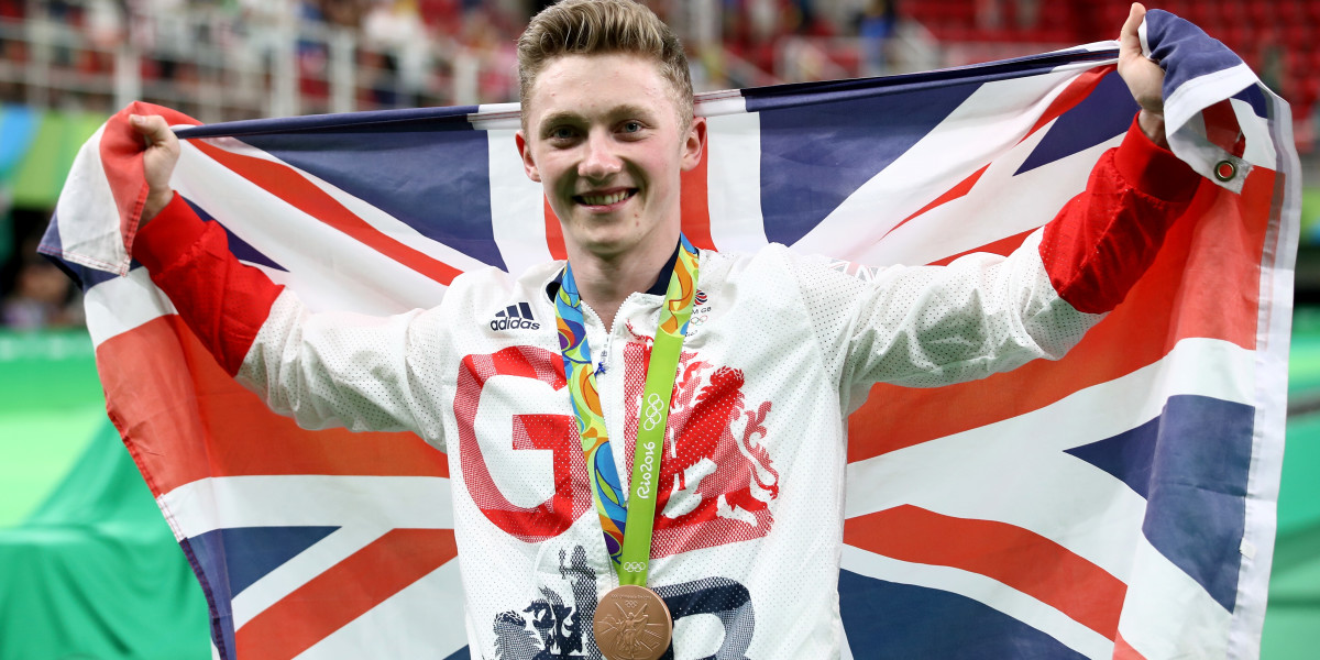 Nile Wilson after winning a medal for his country in the 2016 Rio Olympics (Source: Team GB)