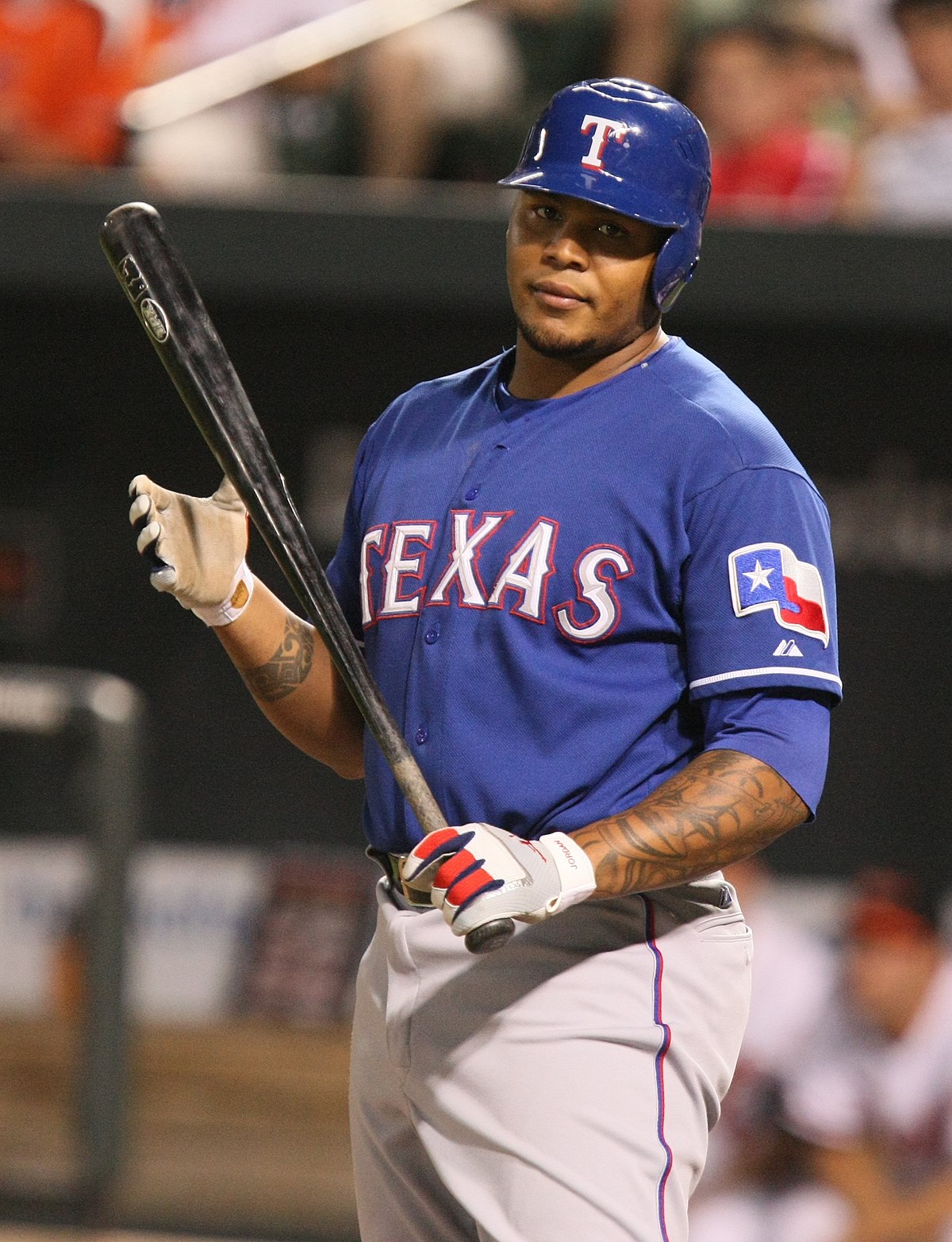 Andruw Jones playing for Texas 