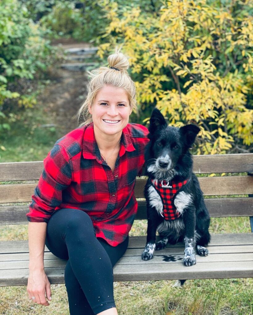 NWHL Star with her dog