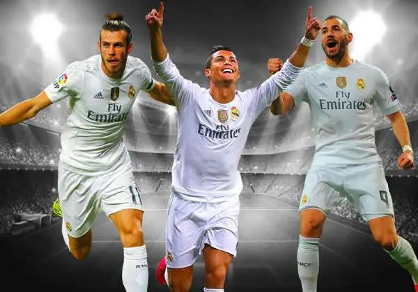 Cristiano Ronaldo, Karim Benzema & Gareth Bale