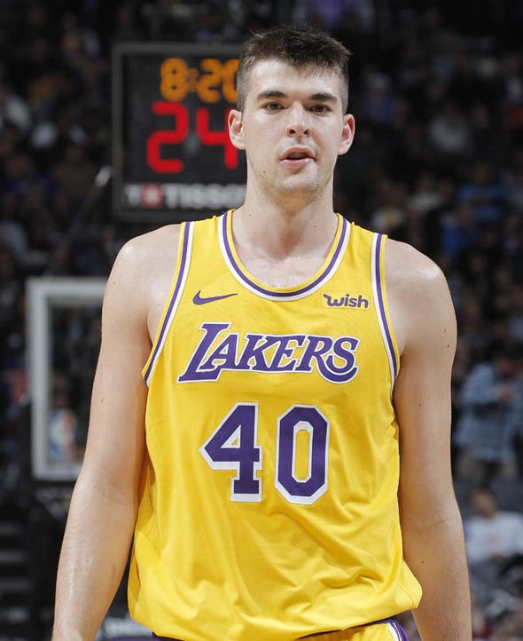 Ivica Zubac in the Lakers jersey (Source: Daily Express)