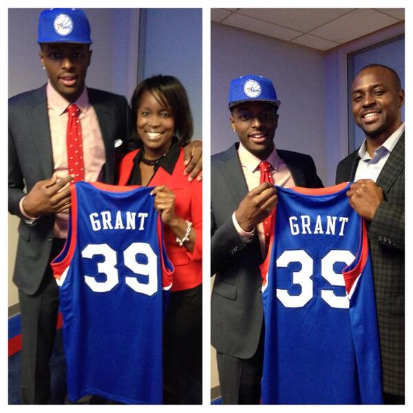 Jerami Grant With His Mother And Father
