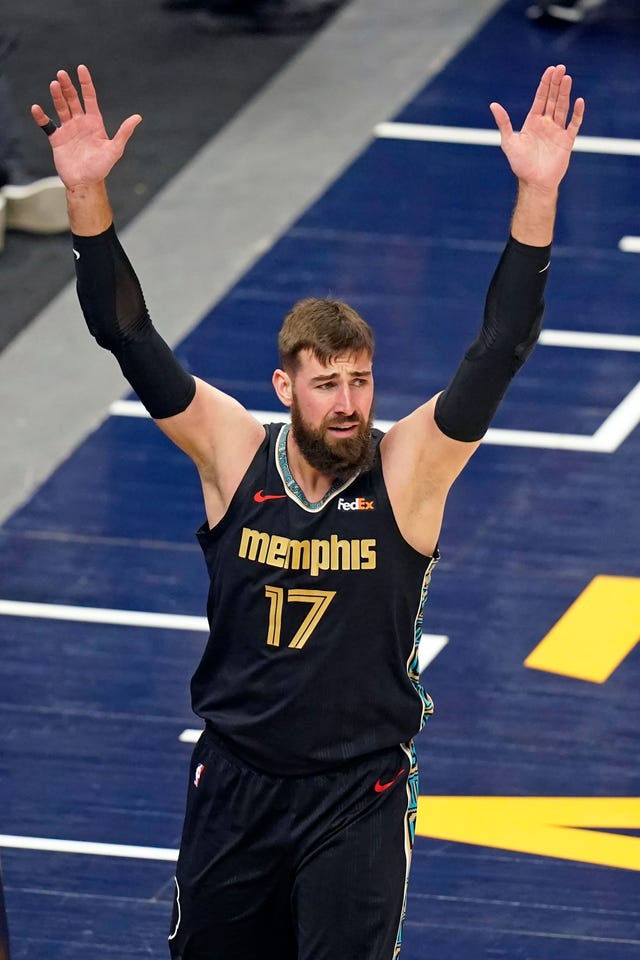 Jonas in the Memphis Grizzlies jersey