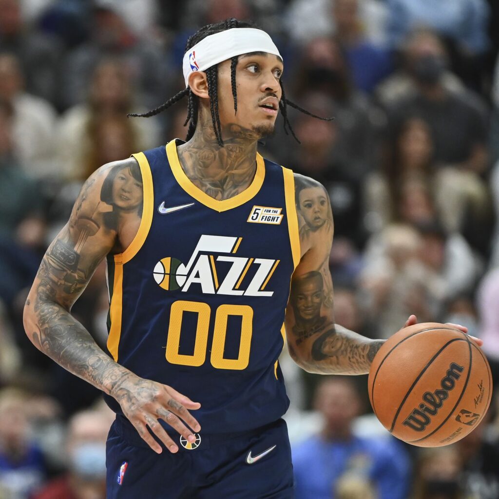 Utah Jazz Jordan Clarkson Yellow 22-23 – The Sports Portal