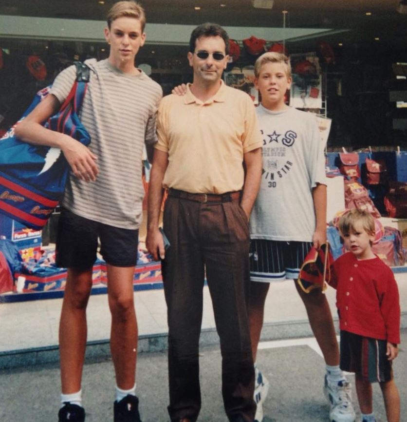 Marc Gasol With His Father And Brothers