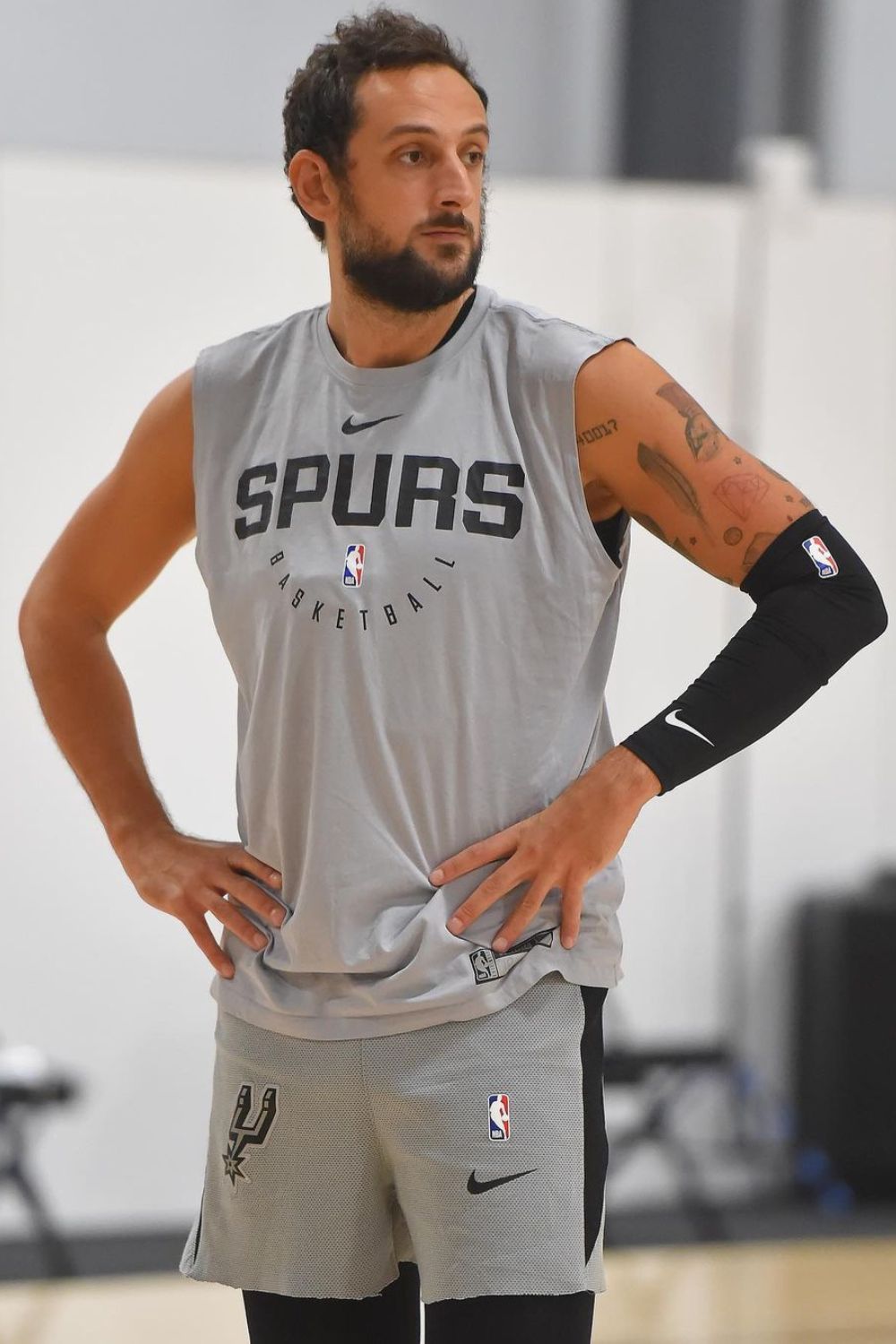 Marco Belinelli In The Spurs Jersey