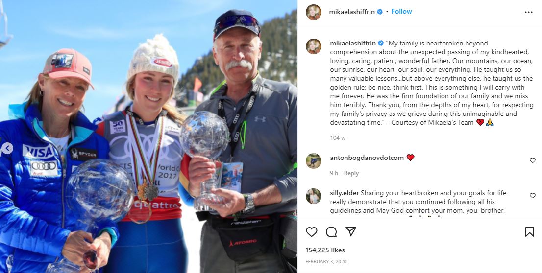 Mikaela Shiffrin's father Jeff Shiffrin 