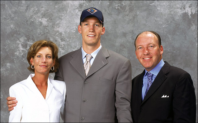 Mike Dunleavy with his parents (Source: nba.com)