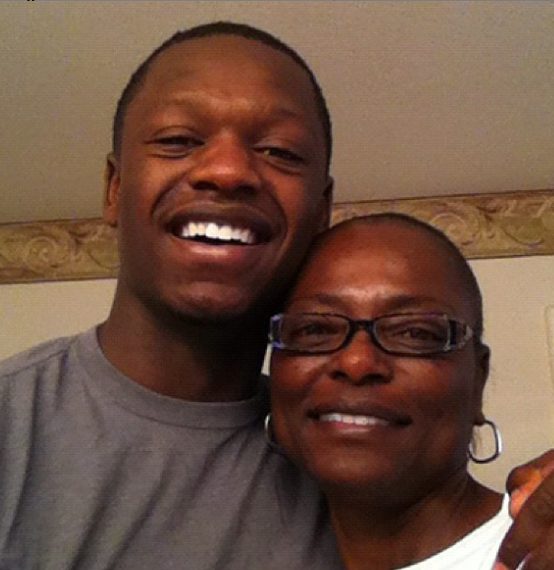 Randle with his mother Carolyn (Source: Celebrities InfoSeeMedia)