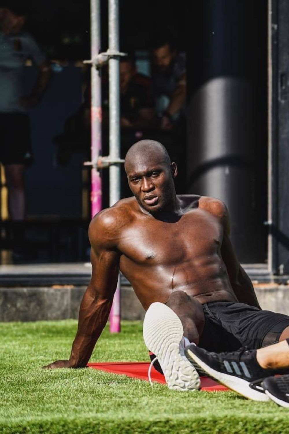 Romelu Lukaku Shirtless