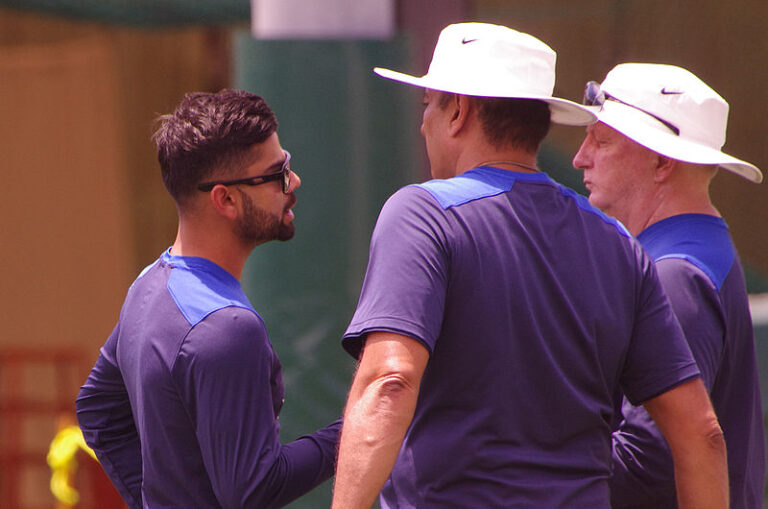 Virat Kholi, Ravi Shastri & Duncan Fletcher