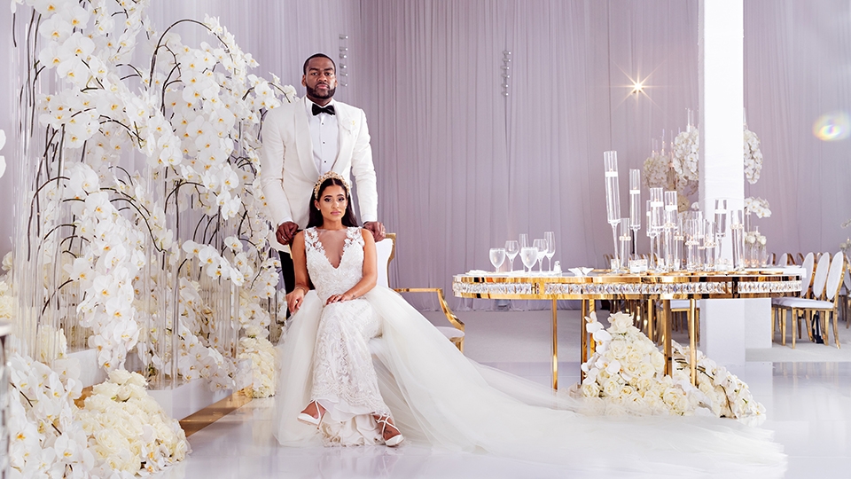 Alec Burks And Elyse Hart-Shelton's Wedding Photoshoot