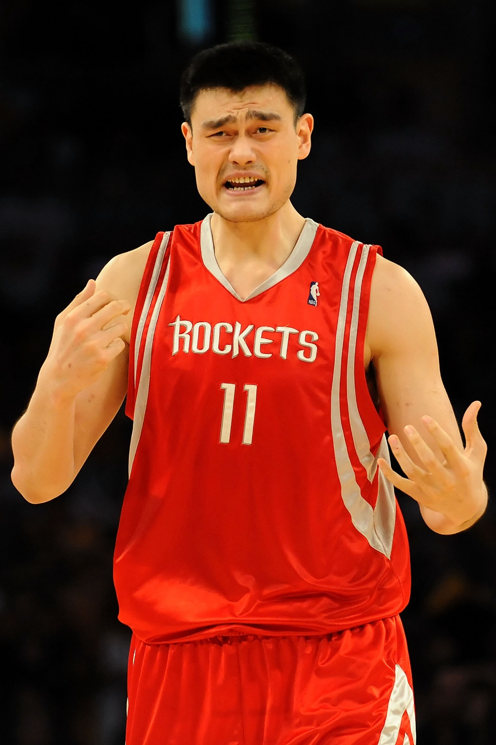 Yao Ming In The Houston Rockets Jersey