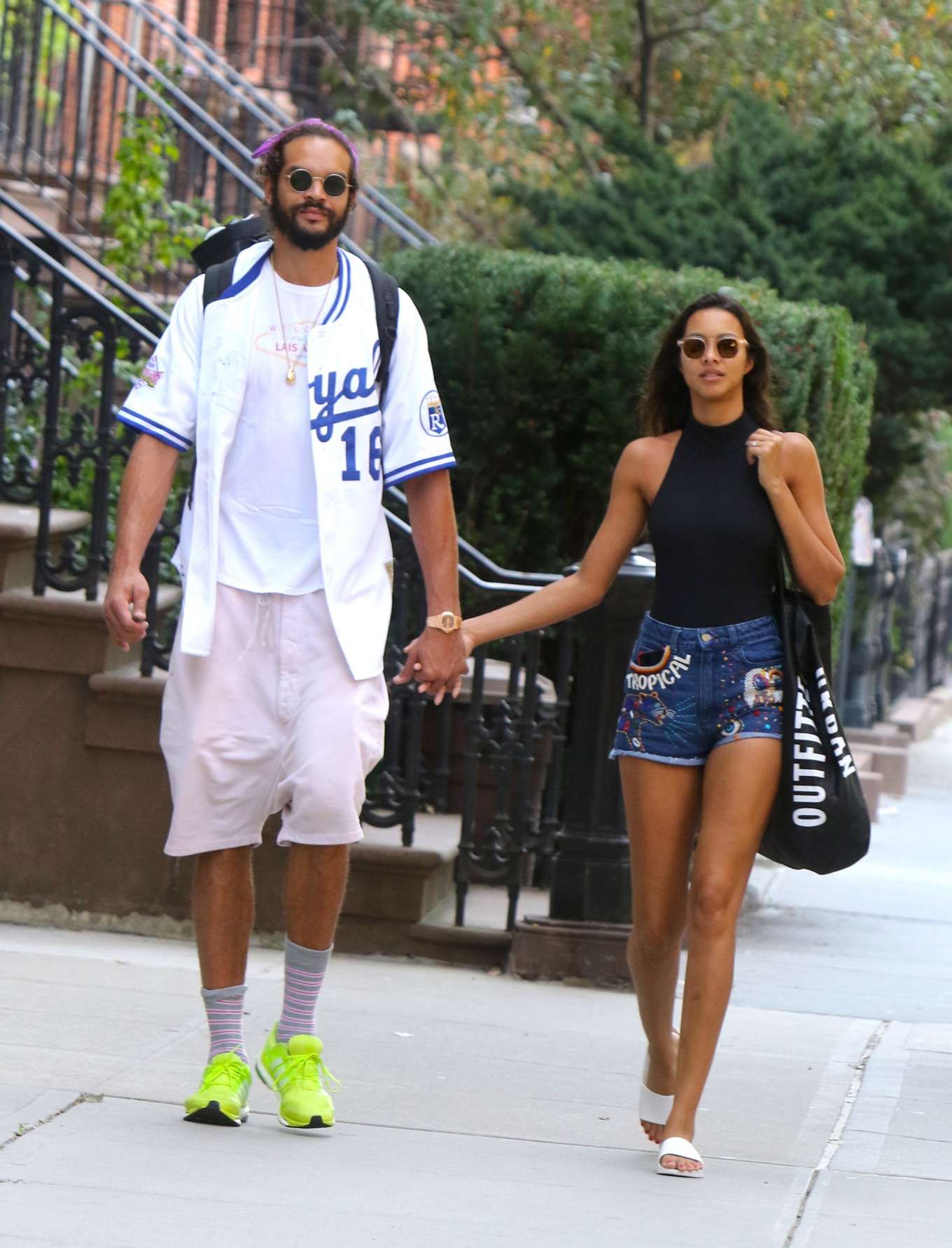 Joakim Noah With His Wife, Lias Ribeiro