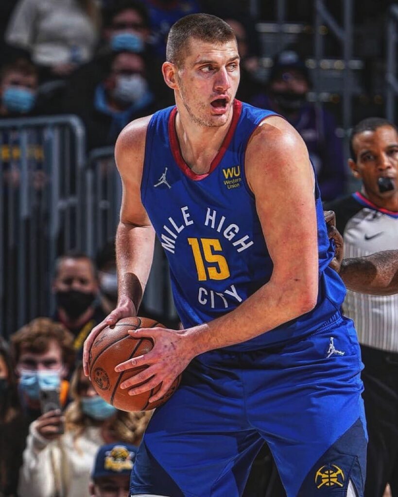 Nikola Jokic during the game (Source: Instagram)