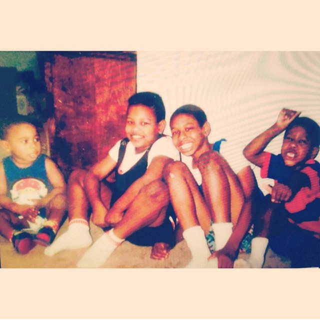 Little Iman with his brothers 