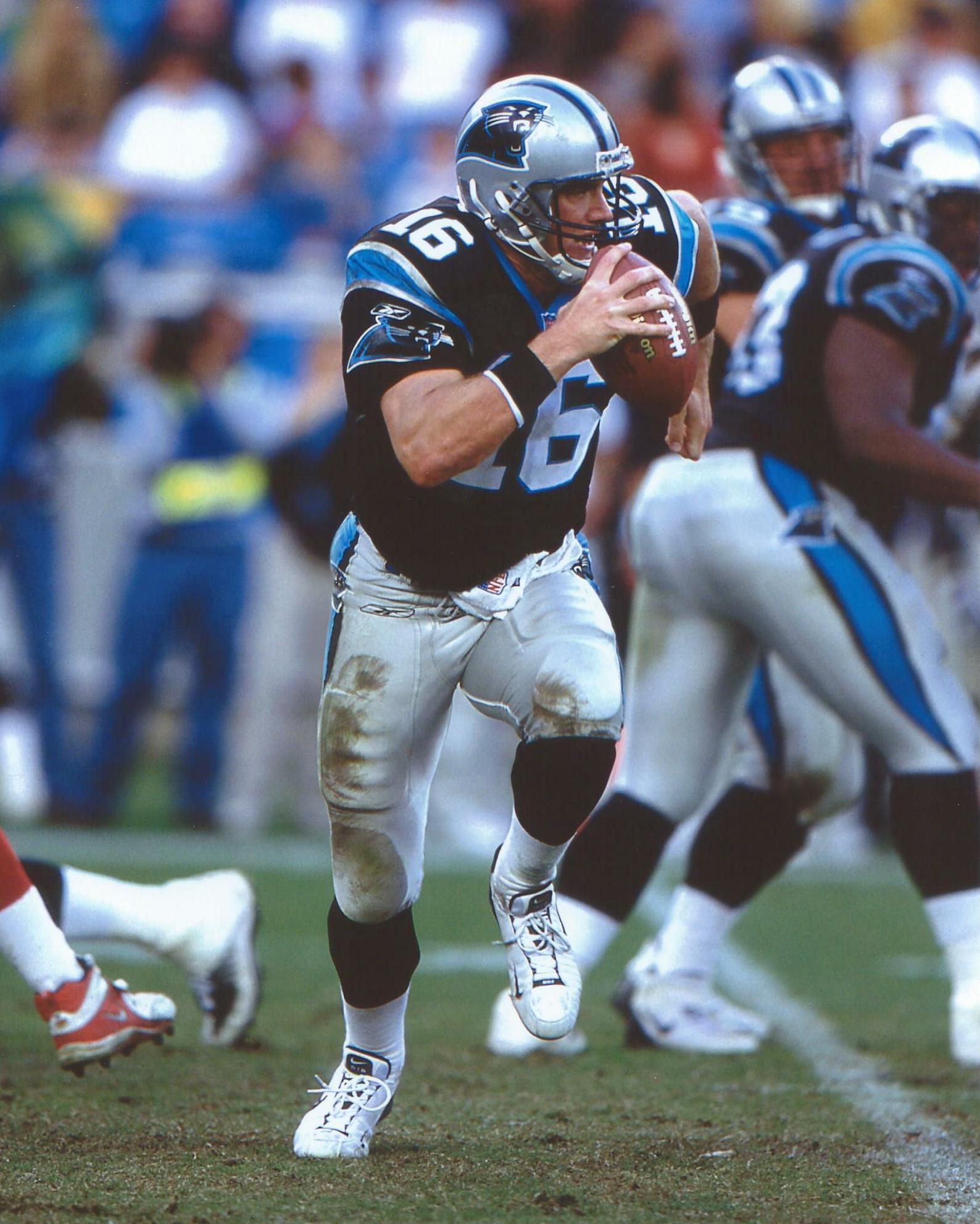 Chris Weinke playing for Carolina Panthers