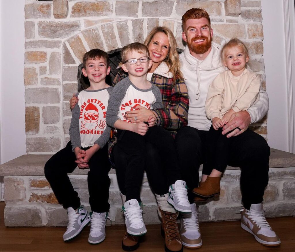 Andy with his family and children.