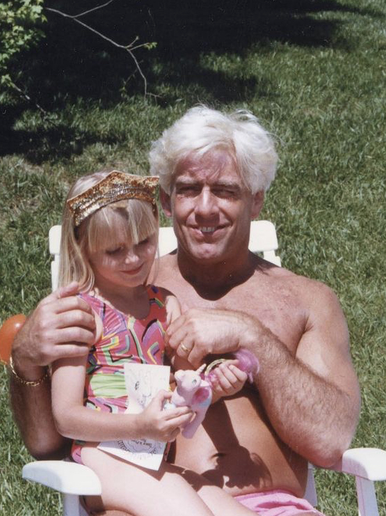 Charlotte Flair with father.