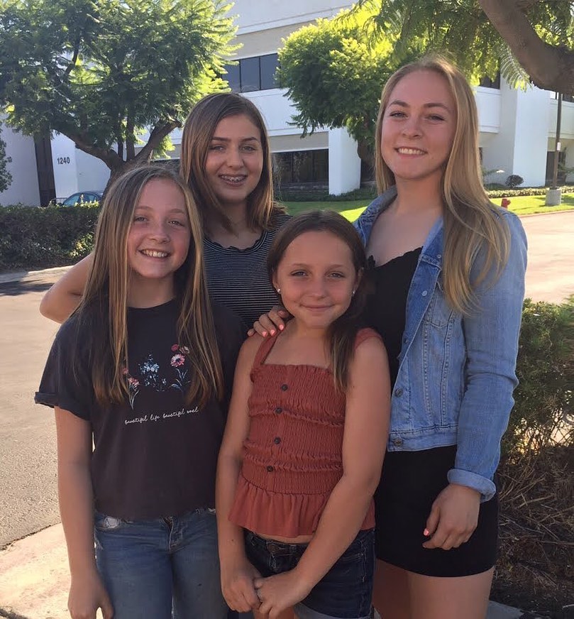 Kay Hansen With Her Three Younger Sisters 