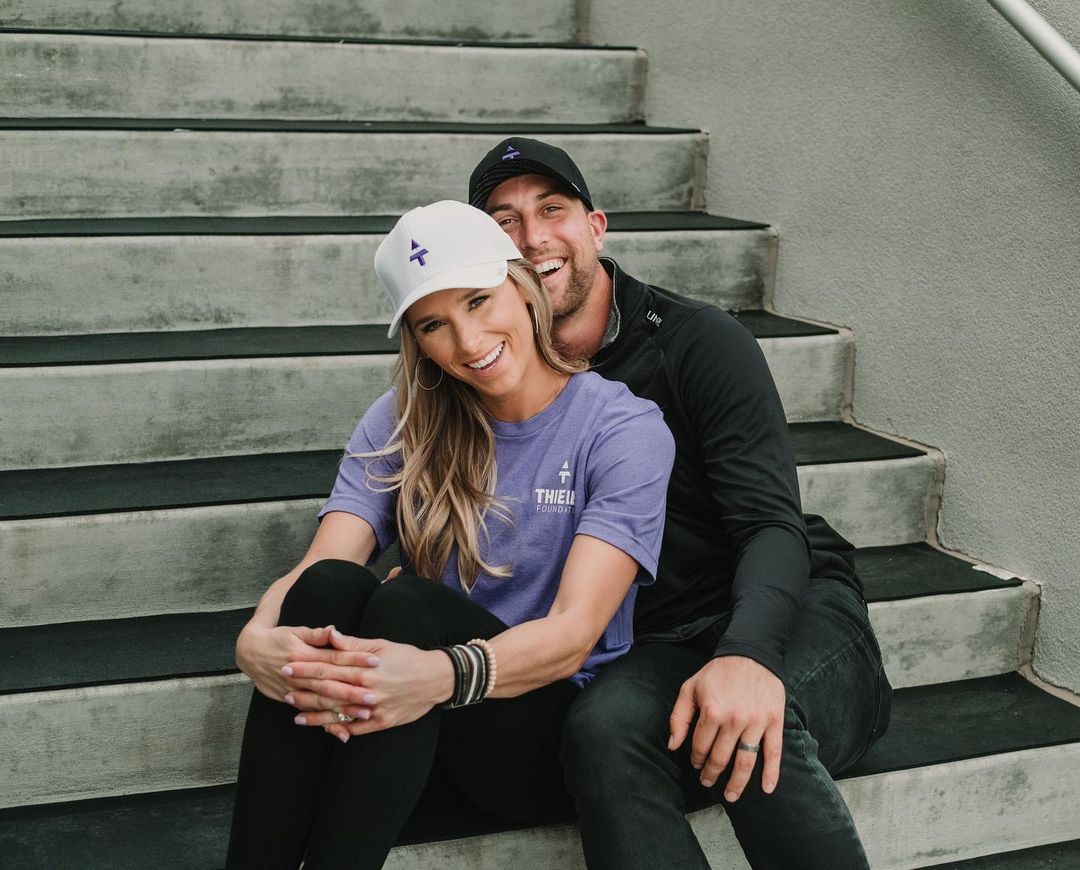 Adam Thielen and Caitlin Thielen