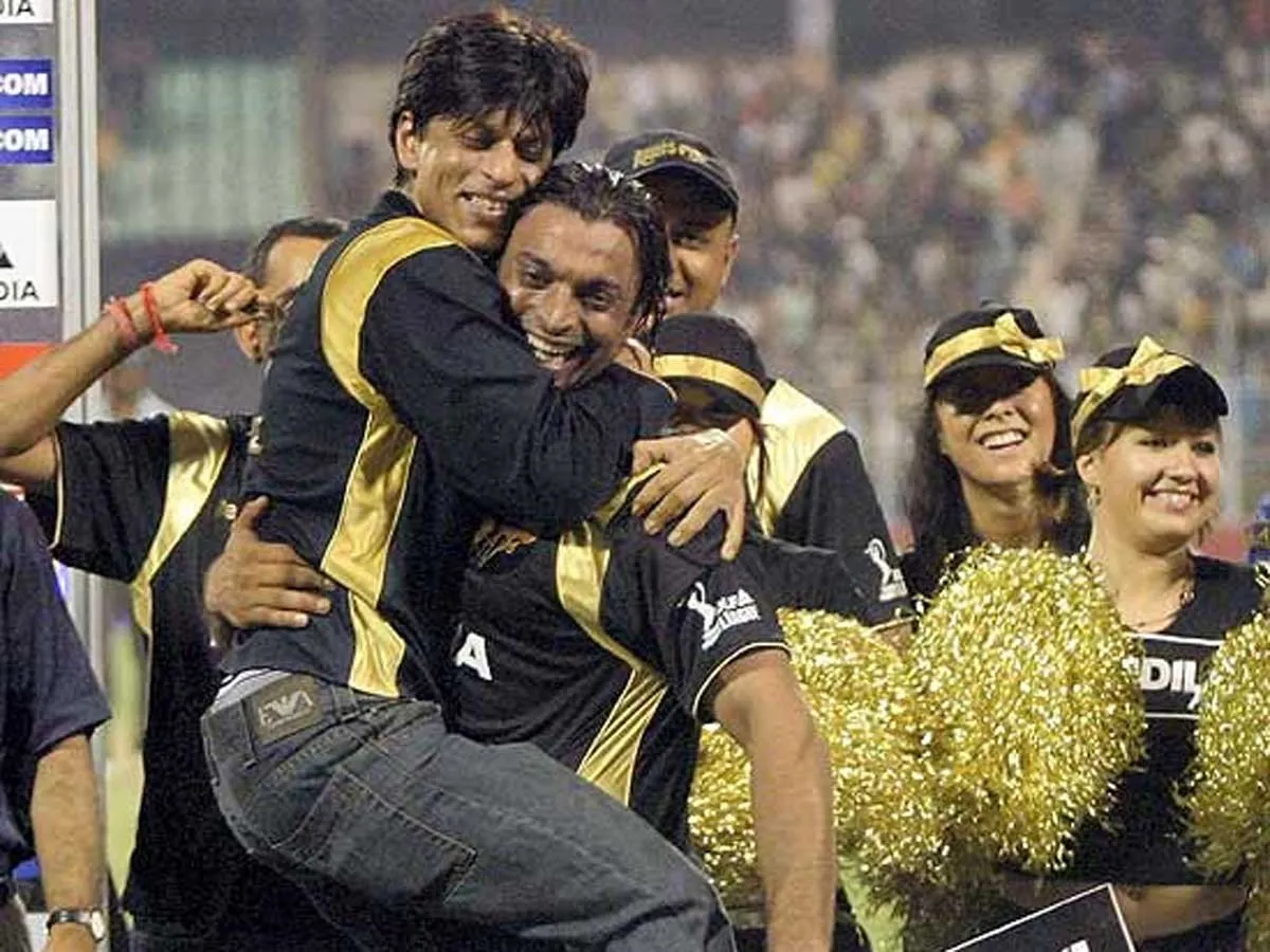 Akhtar With Bollywood Star And KKR Owner Shah Rukh Khan
