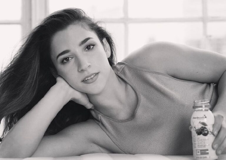 Aly Raisman on the frame