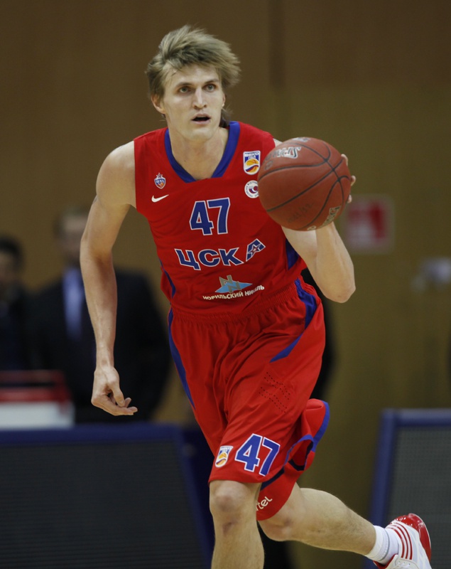 Andrei Kirilenko in the CSKA Moscow jersey (Source: Jazz Fanatical- WordPress.com)