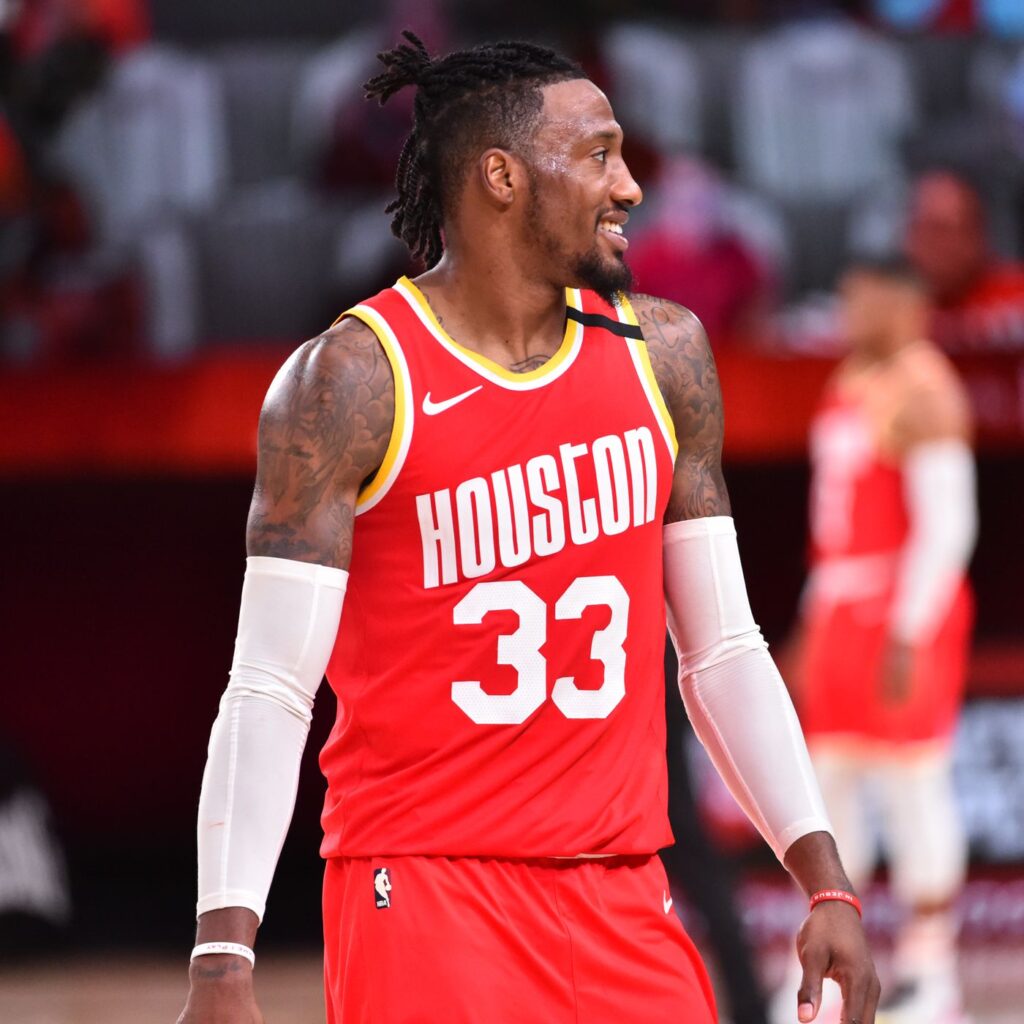 Covington with the Houston Rockets (Source: Blazer's Edge)