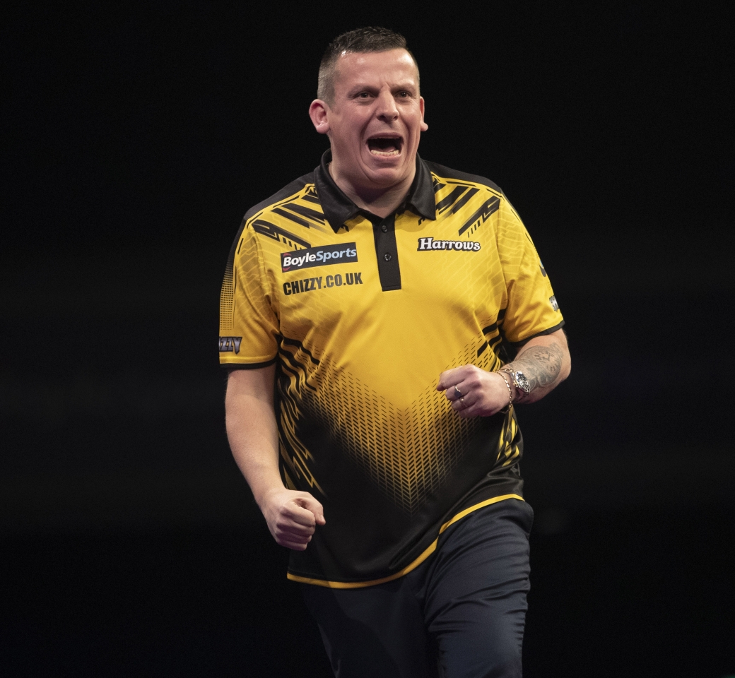 Dave Chisnall aftr victory.