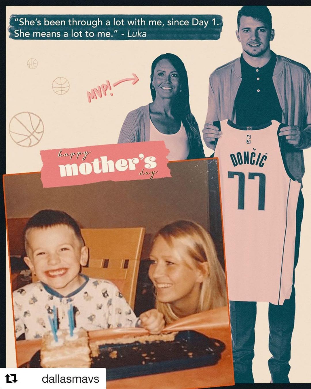 Doncic's Infant Years (Source: Instagram)