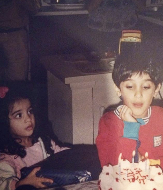 Aidya Ghahramani on her brother birthday.