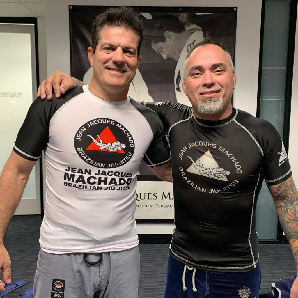 Eddie Bravo with his mentor Jean Jacques Machado