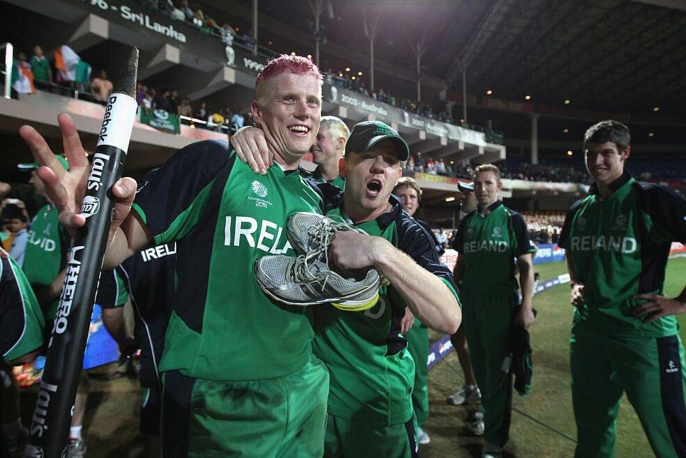Ireland team celebrating their win