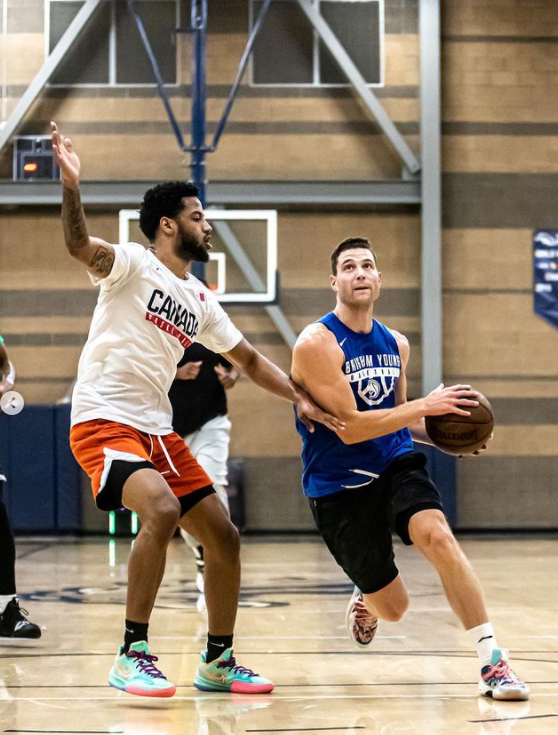 Jimmer Fredette during practice hour (Source: Instagram)