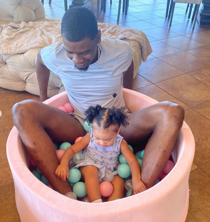 Josh Jackson with his daughter
