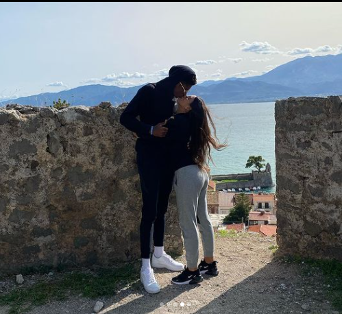 Kostas Antetokounmpo With His Girlfriend