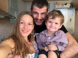 Nikita Krylov with his family