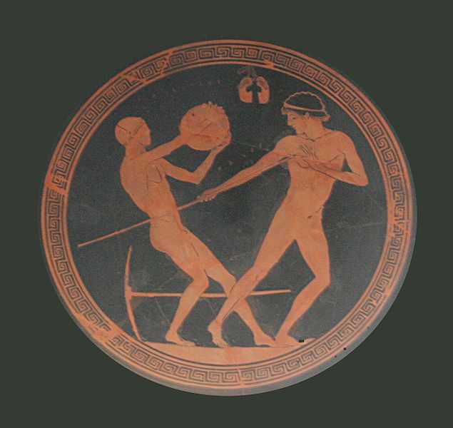 Pentathlon depiction by ancient Greece