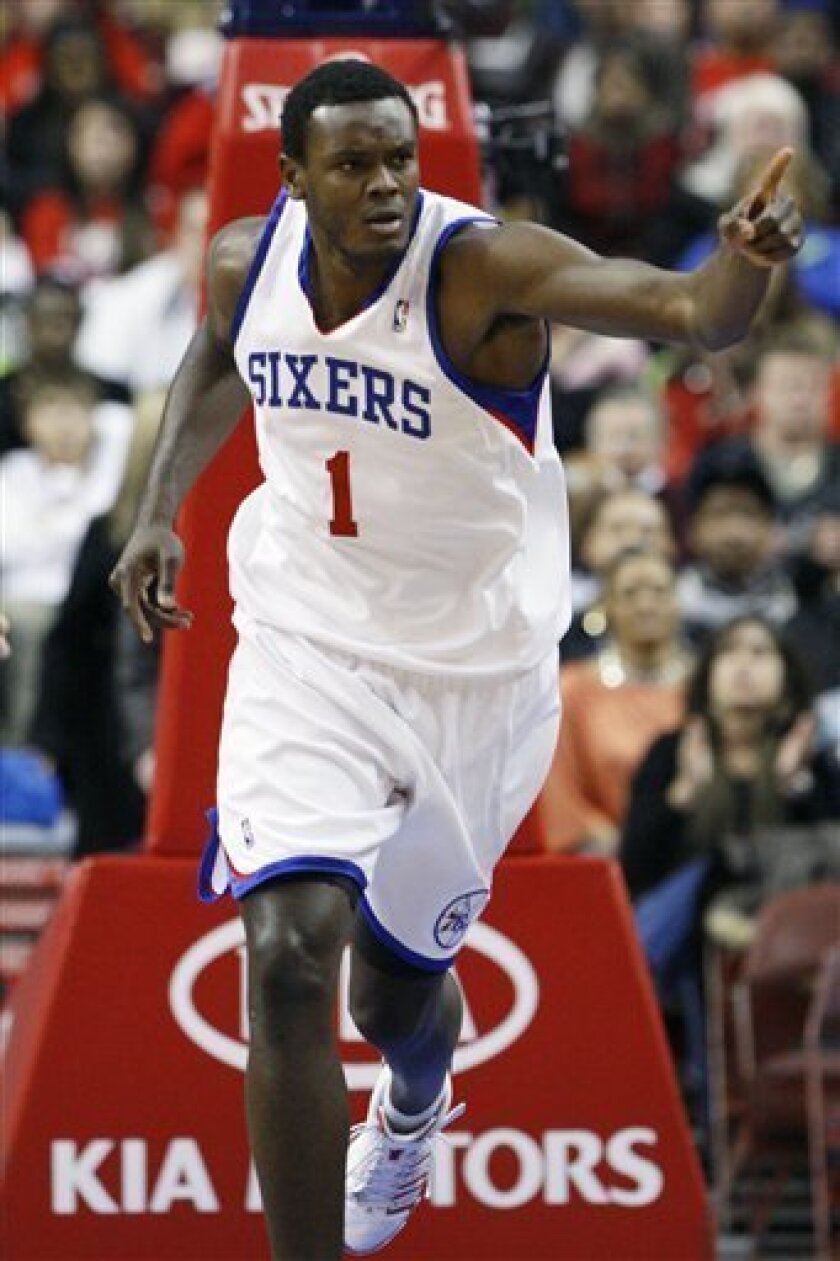 Samuel with the first NBA team, 76ers (Source: sandiego.com)