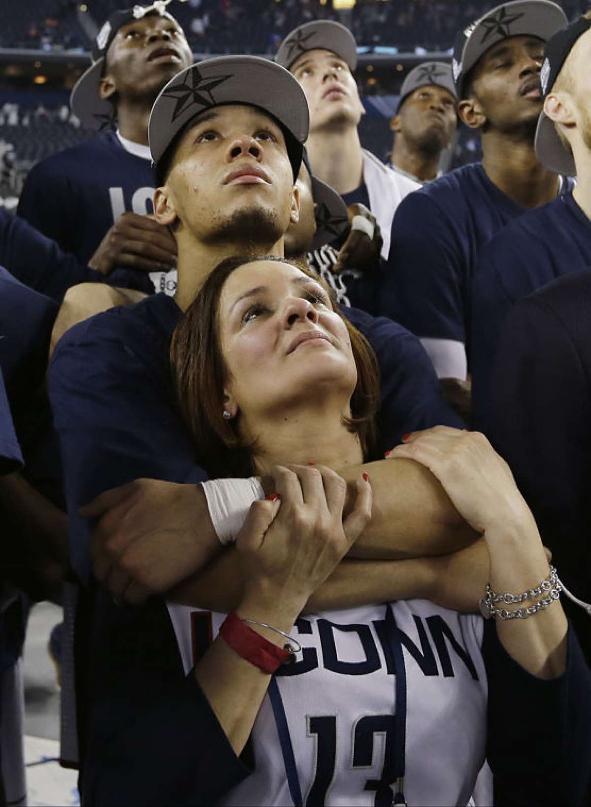 Shabazz Napier with his mom (Source: TheHour)