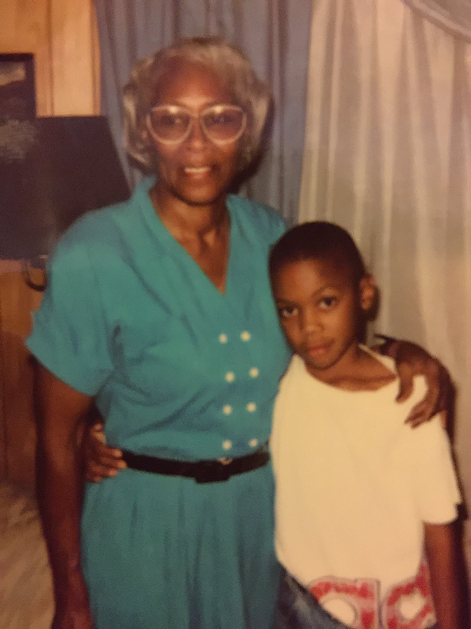 Little Tim with his grandmother