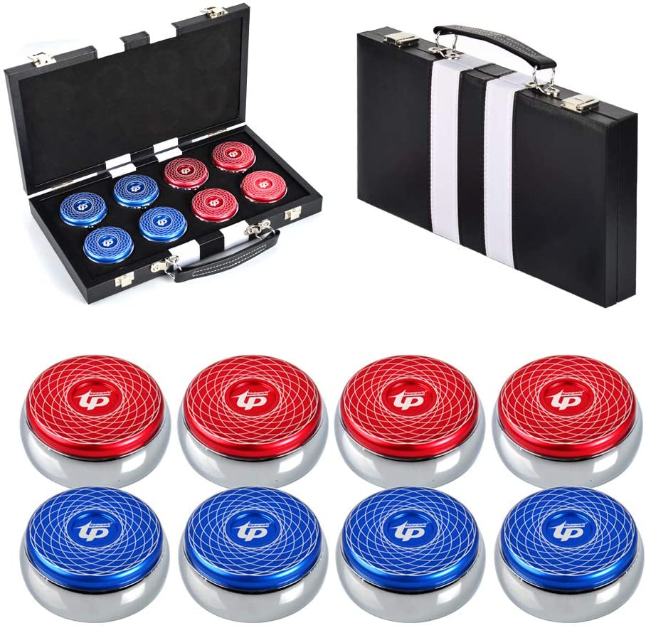 Details about   Brand New TORPSPORTS Set of 8 Blue/Red 2-1/8'' Shuffleboard Pucks Dia.53mm 
