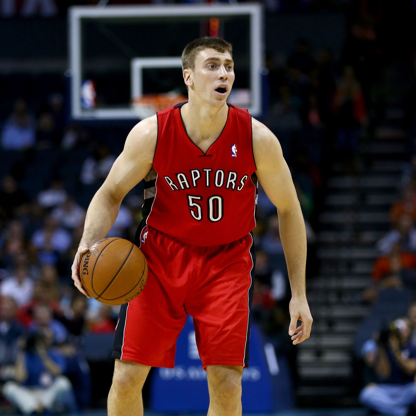 Tyler Hansbrough in the Toronto Raptors jersey (Source: Ridiculous Upside)