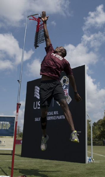 NFL vertical jump measurement test
