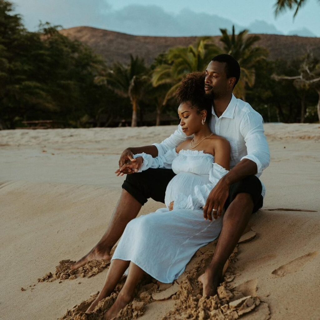 Harrison Barnes along with his wife (Source: Instagram)