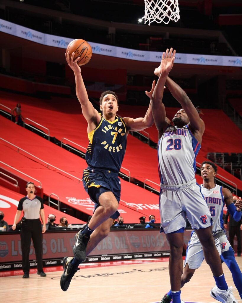 Malcolm Brogdon during the game (Source: Instagram)