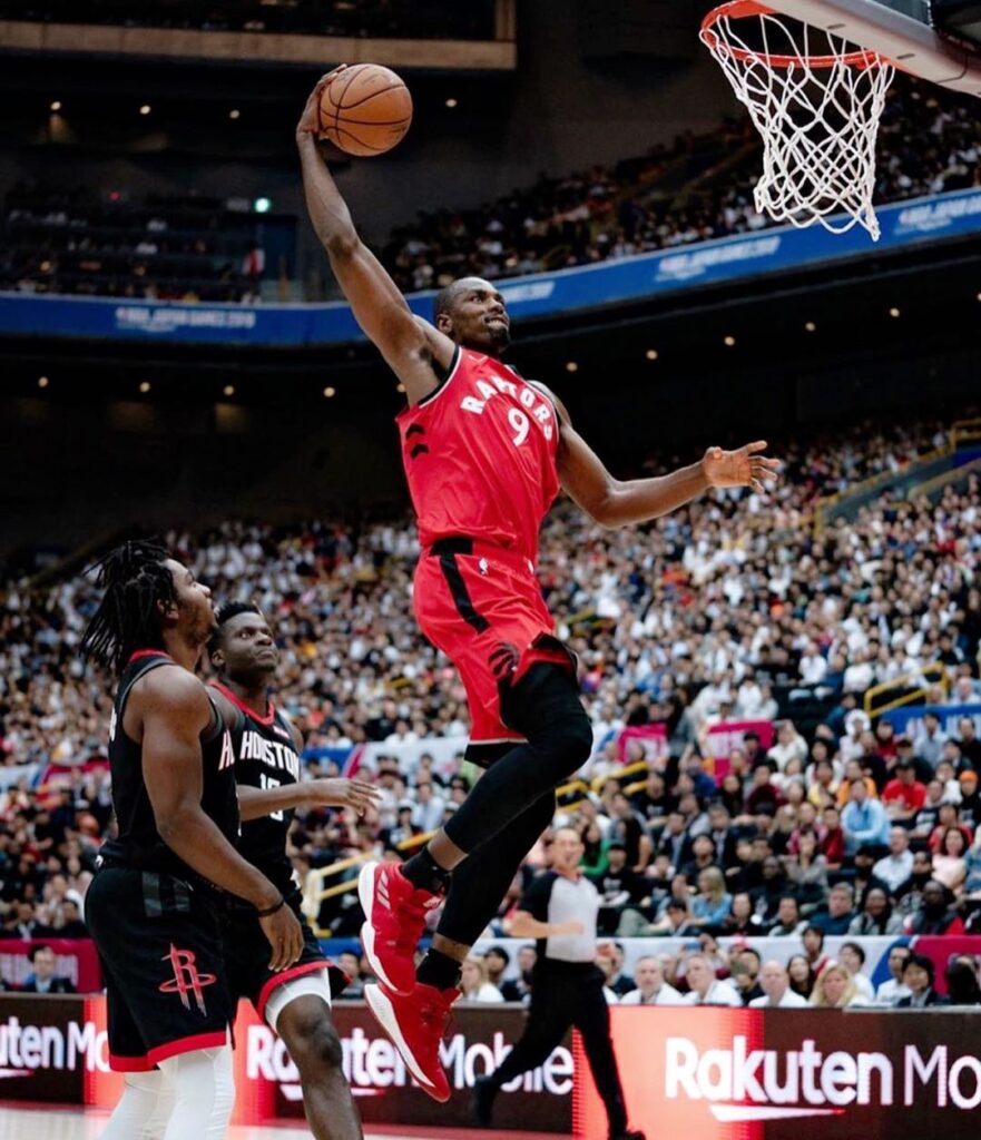 Serge Ibaka during the game (Source: Instagram)