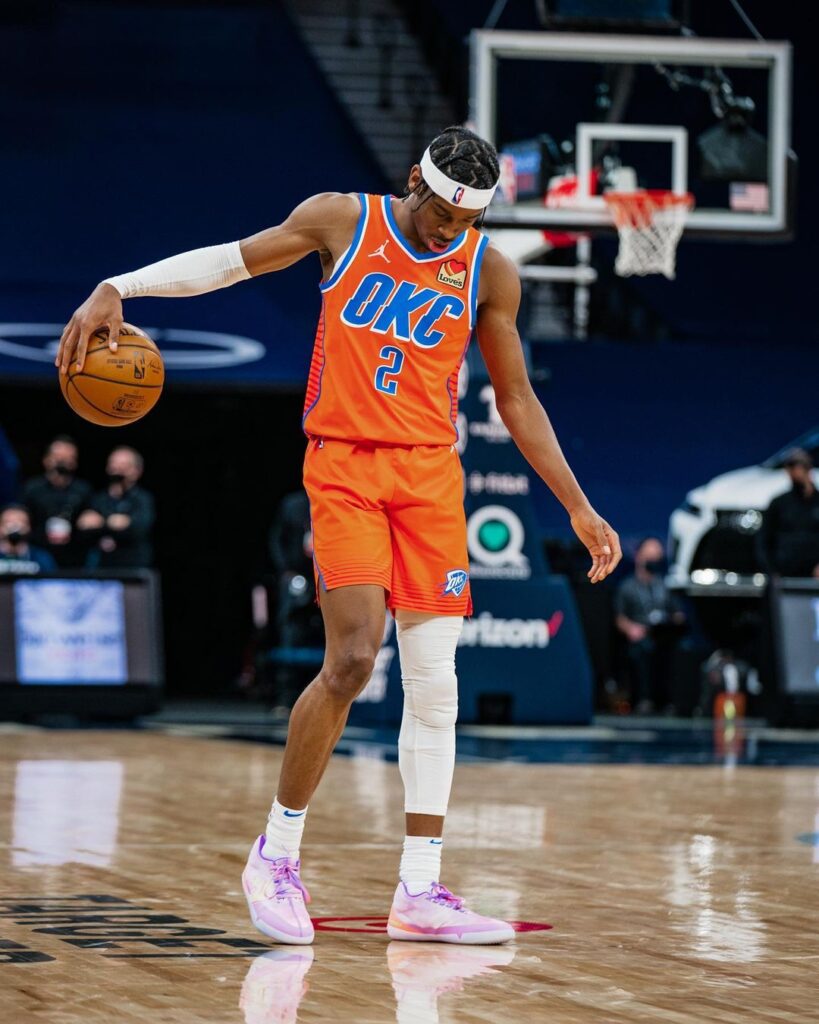 Shai Gilgeous-Alexander during the game (Source: Instagram)