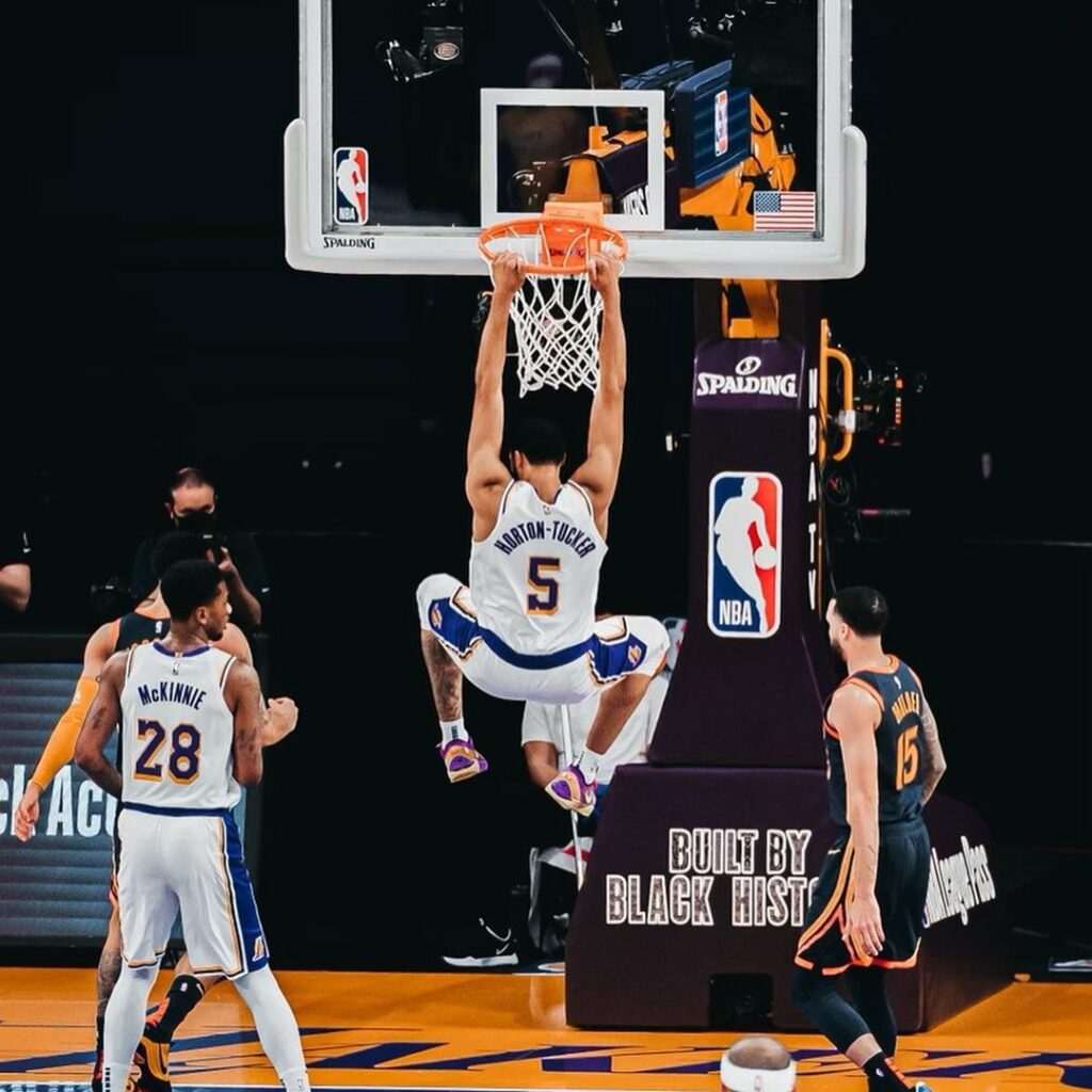 Talen Horton-Tucker demonstrating his basketball skills (Source: Instagram)